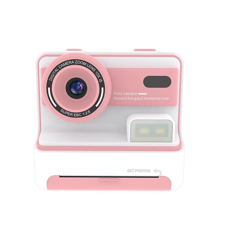 Kids Instant Print Camera, 1080P 48MP 2.4 inch Screen 16X Zoom Children Camera, Thermal Printer Portable Travel Selfie Camera Toy