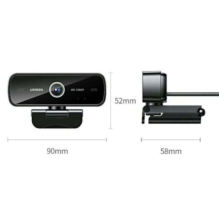 UGREEN Telecamera USB HD 1080p con doppio microfono integrato
