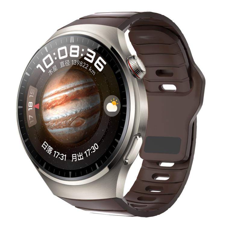 Cinturino per orologio in silicone con fibbia inversa in stile armatura e connettore dedicato., For Huawei Watch 5 46mm, For Huawei Watch 4 Pro