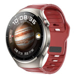Cinturino per orologio in silicone con fibbia inversa in stile armatura e connettore dedicato., For Huawei Watch 5 46mm, For Huawei Watch 4 Pro