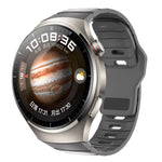Cinturino per orologio in silicone con fibbia inversa in stile armatura e connettore dedicato., For Huawei Watch 5 46mm, For Huawei Watch 4 Pro