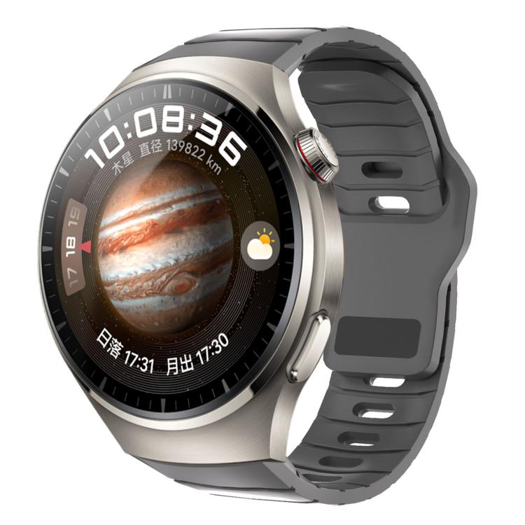 Cinturino per orologio in silicone con fibbia inversa in stile armatura e connettore dedicato., For Huawei Watch 5 46mm, For Huawei Watch 4 Pro