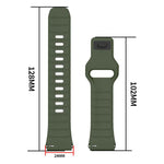 Cinturino per orologio in silicone con fibbia inversa in stile armatura e connettore dedicato., For Huawei Watch GT 6 Pro, For Huawei Watch 5 42mm