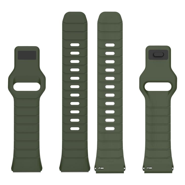Cinturino per orologio in silicone con fibbia inversa in stile armatura e connettore dedicato., For Huawei Watch GT 6 Pro, For Huawei Watch 5 42mm