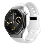 Cinturino per orologio in silicone con fibbia inversa in stile armatura e connettore dedicato., For Huawei Watch GT 6 Pro, For Huawei Watch 5 42mm