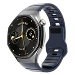 Cinturino per orologio in silicone con fibbia inversa in stile armatura e connettore dedicato., For Huawei Watch GT 6 Pro, For Huawei Watch 5 42mm