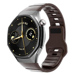 Cinturino per orologio in silicone con fibbia inversa in stile armatura e connettore dedicato., For Huawei Watch GT 6 Pro, For Huawei Watch 5 42mm