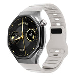Cinturino per orologio in silicone con fibbia inversa in stile armatura e connettore dedicato., For Huawei Watch GT 6 Pro, For Huawei Watch 5 42mm