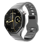Cinturino per orologio in silicone con fibbia inversa in stile armatura e connettore dedicato., For Huawei Watch GT 6 Pro, For Huawei Watch 5 42mm