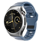 Cinturino per orologio in silicone con fibbia inversa in stile armatura e connettore dedicato., For Huawei Watch 5 46mm, For Huawei Watch 4 Pro