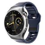 Cinturino per orologio in silicone con fibbia inversa in stile armatura e connettore dedicato., For Huawei Watch 5 46mm, For Huawei Watch 4 Pro