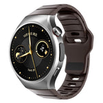 Cinturino per orologio in silicone con fibbia inversa in stile armatura e connettore dedicato., For Huawei Watch 5 46mm, For Huawei Watch 4 Pro