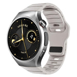 Cinturino per orologio in silicone con fibbia inversa in stile armatura e connettore dedicato., For Huawei Watch 5 46mm, For Huawei Watch 4 Pro