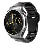 Cinturino per orologio in silicone con fibbia inversa in stile armatura e connettore dedicato., For Huawei Watch GT 6 Pro, For Huawei Watch 5 42mm