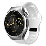 Cinturino per orologio in silicone con fibbia inversa in stile armatura e connettore dedicato., For Huawei Watch GT 6 Pro, For Huawei Watch 5 42mm