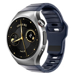 Cinturino per orologio in silicone con fibbia inversa in stile armatura e connettore dedicato., For Huawei Watch GT 6 Pro, For Huawei Watch 5 42mm