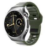 Cinturino per orologio in silicone con fibbia inversa in stile armatura e connettore dedicato., For Huawei Watch GT 6 Pro, For Huawei Watch 5 42mm