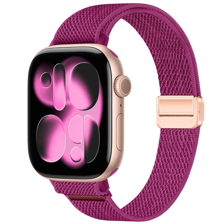 Cinturino per orologio sottile in nylon elastico con fibbia magnetica., For Apple Watch 49mm / 46mm / 45mm / 44mm