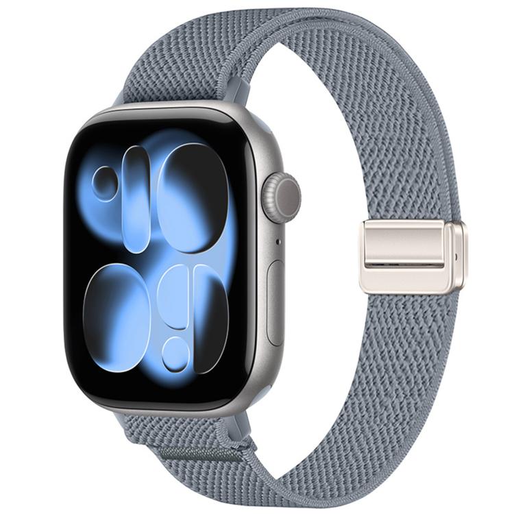 Cinturino per orologio sottile in nylon elastico con fibbia magnetica., For Apple Watch 49mm / 46mm / 45mm / 44mm