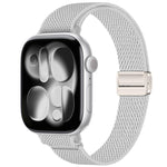 Cinturino per orologio sottile in nylon elastico con fibbia magnetica., For Apple Watch 49mm / 46mm / 45mm / 44mm