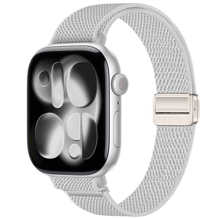 Cinturino per orologio sottile in nylon elastico con fibbia magnetica., For Apple Watch 49mm / 46mm / 45mm / 44mm