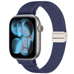 Cinturino per orologio sottile in nylon elastico con fibbia magnetica., For Apple Watch 49mm / 46mm / 45mm / 44mm