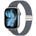 Cinturino per orologio sottile in nylon elastico con fibbia magnetica., For Apple Watch 49mm / 46mm / 45mm / 44mm