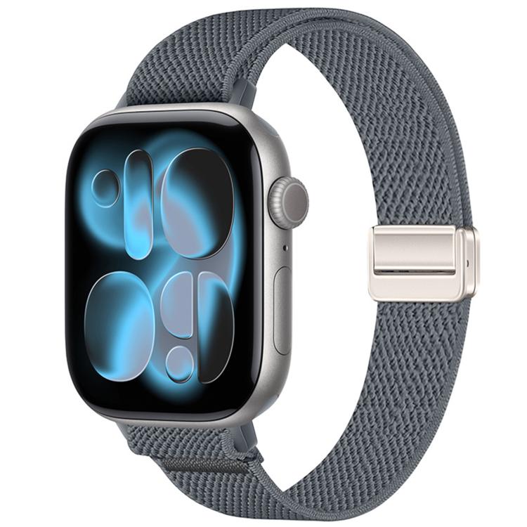 Cinturino per orologio sottile in nylon elastico con fibbia magnetica., For Apple Watch 49mm / 46mm / 45mm / 44mm