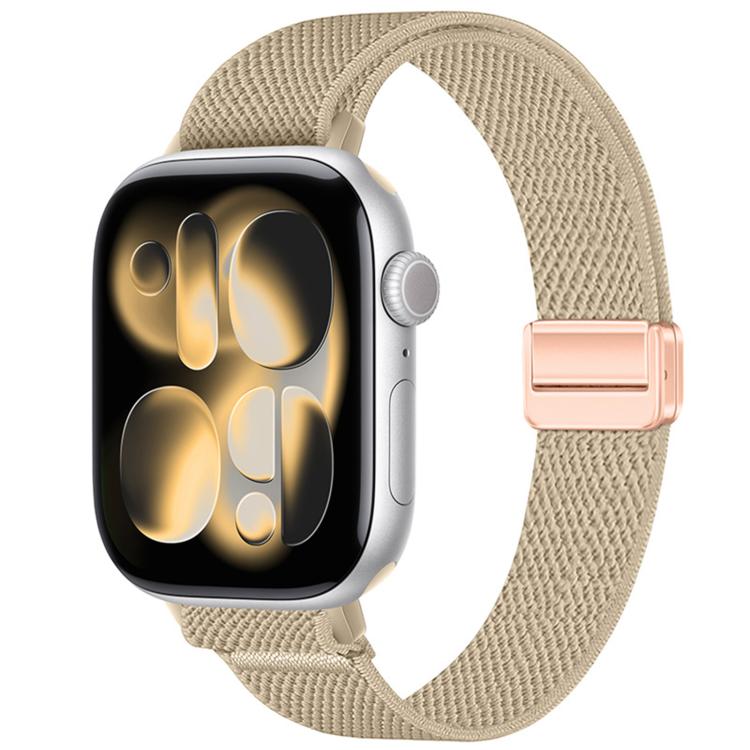 Cinturino per orologio sottile in nylon elastico con fibbia magnetica., For Apple Watch 49mm / 46mm / 45mm / 44mm