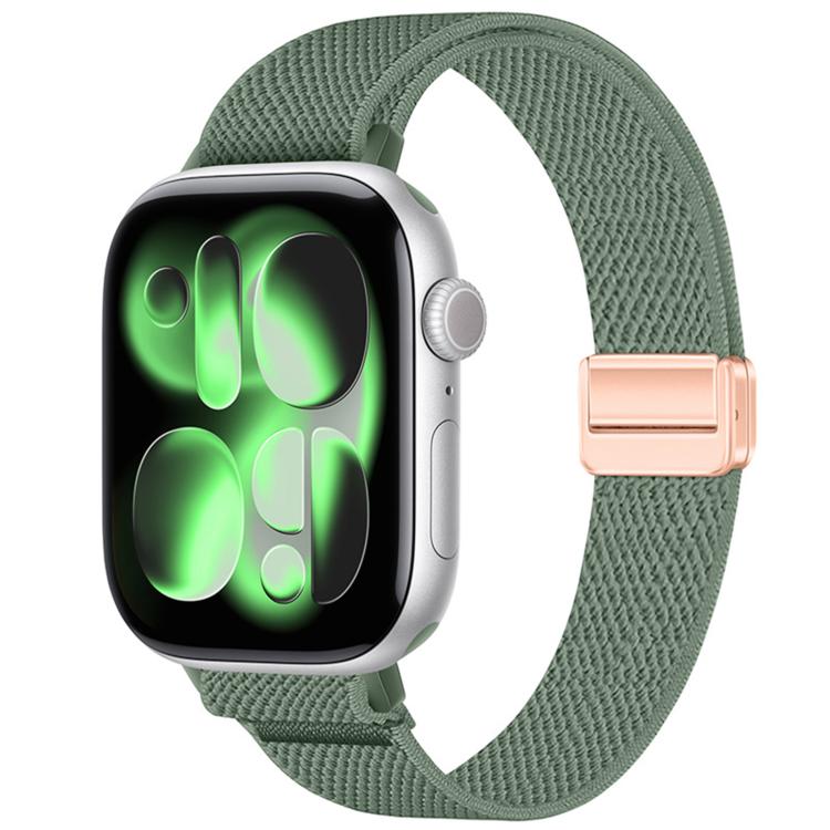 Cinturino per orologio sottile in nylon elastico con fibbia magnetica., For Apple Watch 49mm / 46mm / 45mm / 44mm