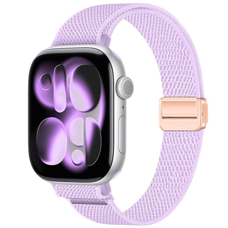 Cinturino per orologio sottile in nylon elastico con fibbia magnetica., For Apple Watch 49mm / 46mm / 45mm / 44mm