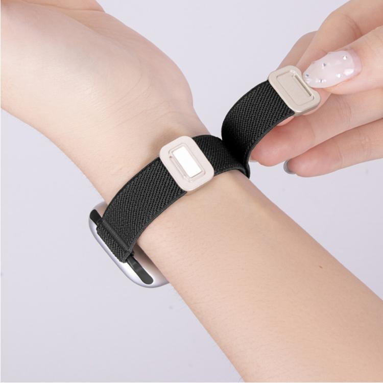 Cinturino per orologio sottile in nylon elastico con fibbia magnetica., For Apple Watch 49mm / 46mm / 45mm / 44mm