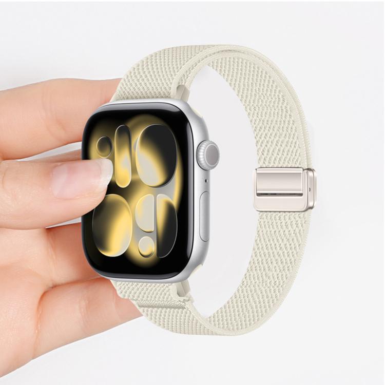 Cinturino per orologio sottile in nylon elastico con fibbia magnetica., For Apple Watch 49mm / 46mm / 45mm / 44mm