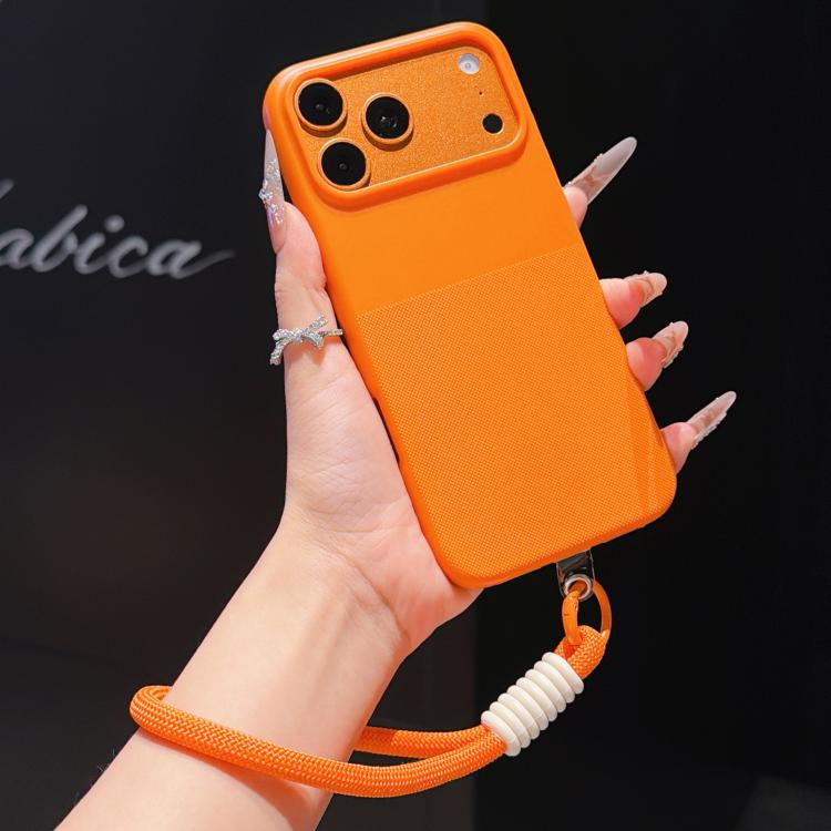 Custodia per telefono in TPU con texture a pois imitazione e cinturino., For iPhone 17 Pro Max, For iPhone 17 Pro, For iPhone 17, For iPhone Air