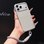 Custodia per telefono in TPU con texture a pois imitazione e cinturino., For iPhone 17 Pro Max, For iPhone 17 Pro, For iPhone 17, For iPhone Air