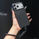 Custodia per telefono in TPU con texture a pois imitazione e cinturino., For iPhone 17 Pro Max, For iPhone 17 Pro, For iPhone 17, For iPhone Air