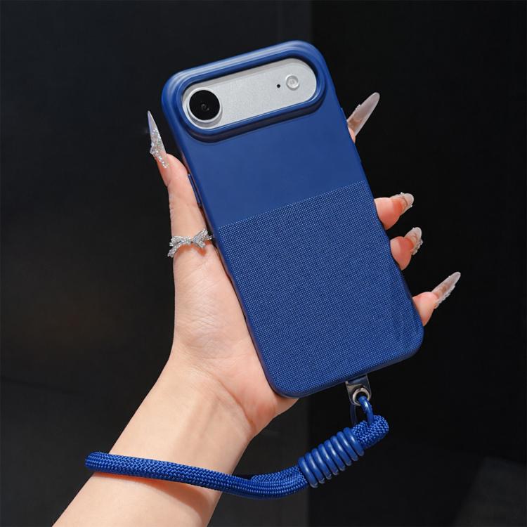 Custodia per telefono in TPU con texture a pois imitazione e cinturino., For iPhone 17 Pro Max, For iPhone 17 Pro, For iPhone 17, For iPhone Air