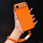 Custodia per telefono in TPU con texture a pois imitazione e cinturino., For iPhone 17 Pro Max, For iPhone 17 Pro, For iPhone 17, For iPhone Air