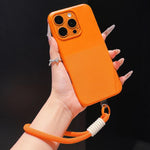 Custodia per telefono in TPU con texture a pois imitazione e cinturino., For iPhone 16 Pro Max, For iPhone 16 Pro, For iPhone 16 Plus, For iPhone 16
