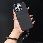 Custodia per telefono in TPU con texture a pois imitazione e cinturino., For iPhone 14 Plus, For iPhone 14, For iPhone 14 Pro, For iPhone 14 Pro Max