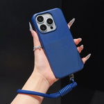 Custodia per telefono in TPU con texture a pois imitazione e cinturino., For iPhone 12 Pro Max, For iPhone 12 Pro, For iPhone 11 Pro Max, For iPhone 11