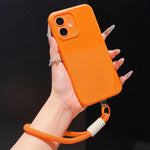 Custodia per telefono in TPU con texture a pois imitazione e cinturino., For iPhone 12 Pro Max, For iPhone 12 Pro, For iPhone 11 Pro Max, For iPhone 11