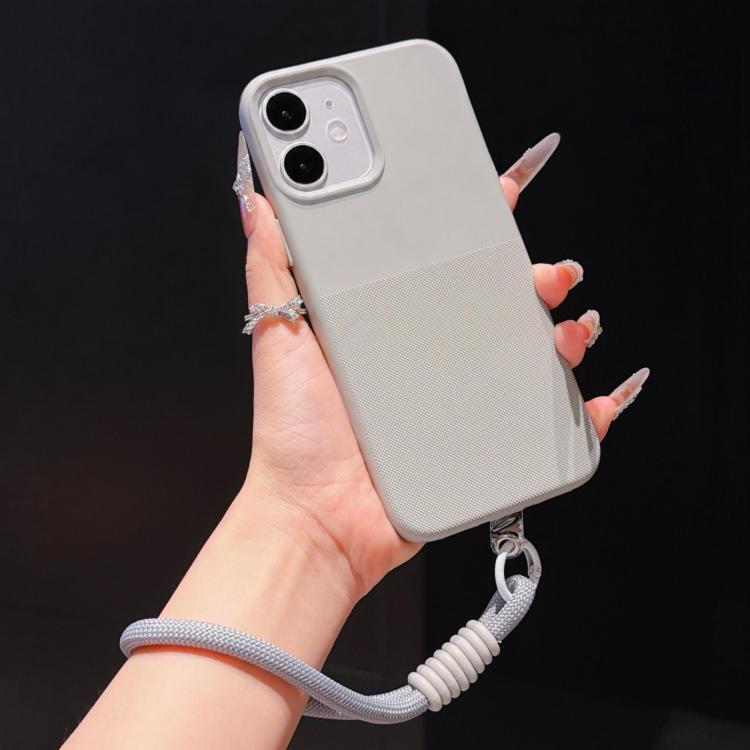 Custodia per telefono in TPU con texture a pois imitazione e cinturino., For iPhone 12 Pro Max, For iPhone 12 Pro, For iPhone 11 Pro Max, For iPhone 11