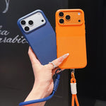 Custodia per telefono in TPU con texture a pois imitazione e cinturino., For iPhone 16 Pro Max, For iPhone 16 Pro, For iPhone 16 Plus, For iPhone 16