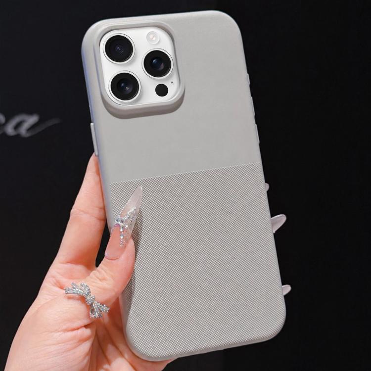 Custodia per telefono in TPU con texture a pois imitazione, For iPhone 16 Pro Max, For iPhone 16 Pro, For iPhone 16 Plus, For iPhone 16