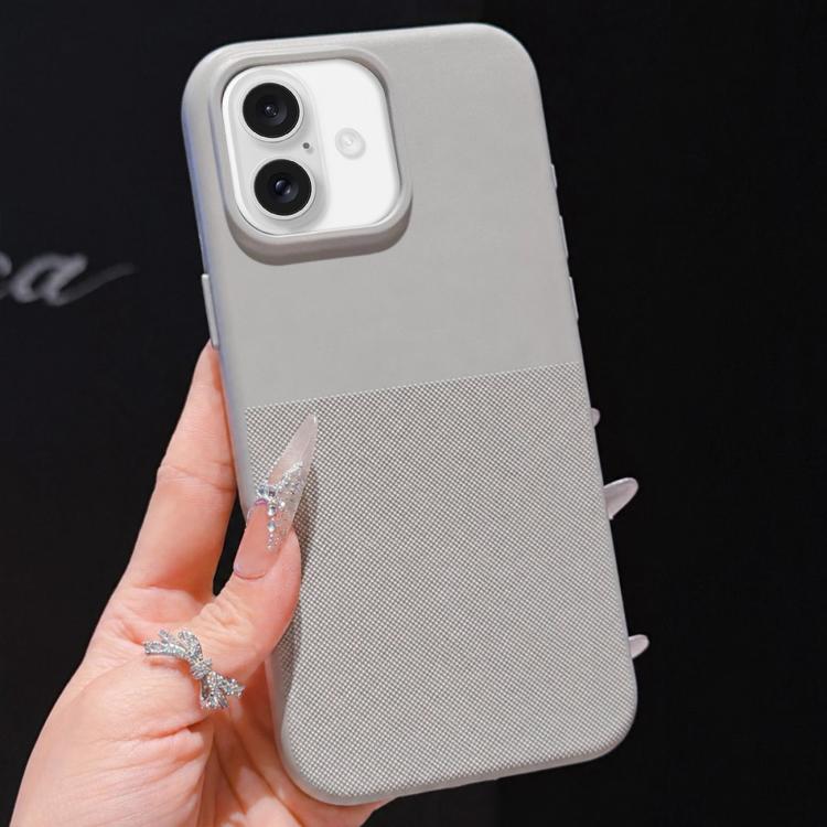 Custodia per telefono in TPU con texture a pois imitazione, For iPhone 16 Pro Max, For iPhone 16 Pro, For iPhone 16 Plus, For iPhone 16