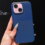 Custodia per telefono in TPU con texture a pois imitazione, For iPhone 15 Pro Max, For iPhone 15 Pro, For iPhone 15 Plus, For iPhone 15