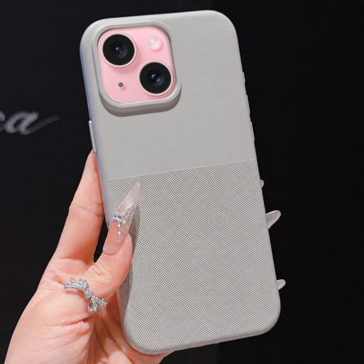 Custodia per telefono in TPU con texture a pois imitazione, For iPhone 15 Pro Max, For iPhone 15 Pro, For iPhone 15 Plus, For iPhone 15
