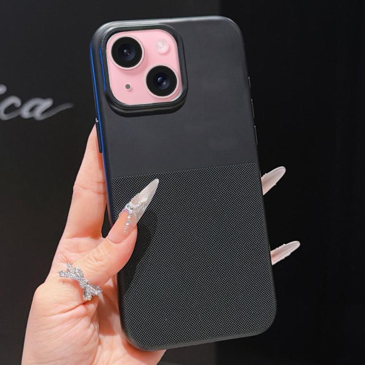 Custodia per telefono in TPU con texture a pois imitazione, For iPhone 15 Pro Max, For iPhone 15 Pro, For iPhone 15 Plus, For iPhone 15