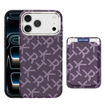 MOCOME - Portafoglio con texture in tessuto aramidico e custodia magnetica per telefono, For iPhone 17 Pro Max